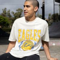 West Coast Eagles Mens Arch Graphic Tee Natural