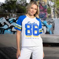 West Coast Eagles Womens 2-Tone Raglan