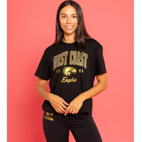West Coast Eagles Womens Printed Pop Tee