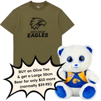 West Coast Eagles Olive Tee Discount Deal