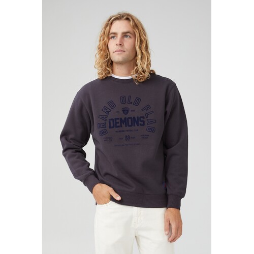 Melbourne Football Club AFL Adult Vintage Crew