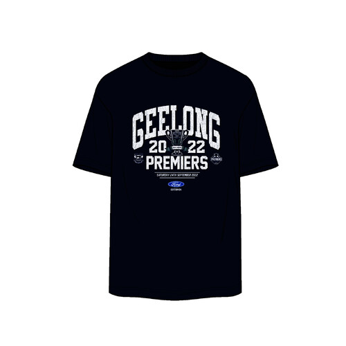 Geelong Football Club AFL Premiership Tee - Mens - Navy