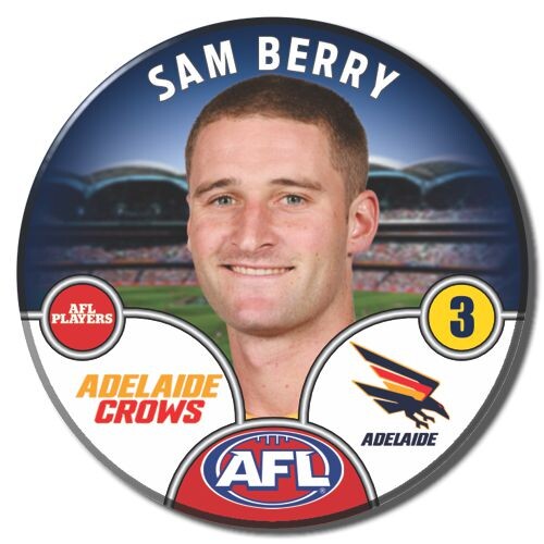 Adelaide Crows 2025 Player Pin Badge - BERRY