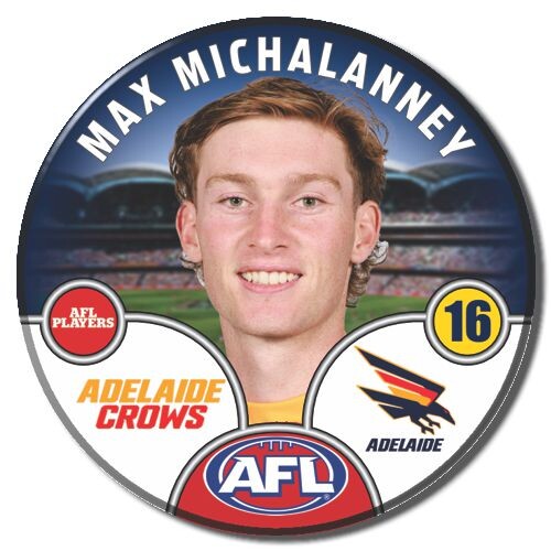 Adelaide Crows 2025 Player Pin Badge - MICHALANNEY
