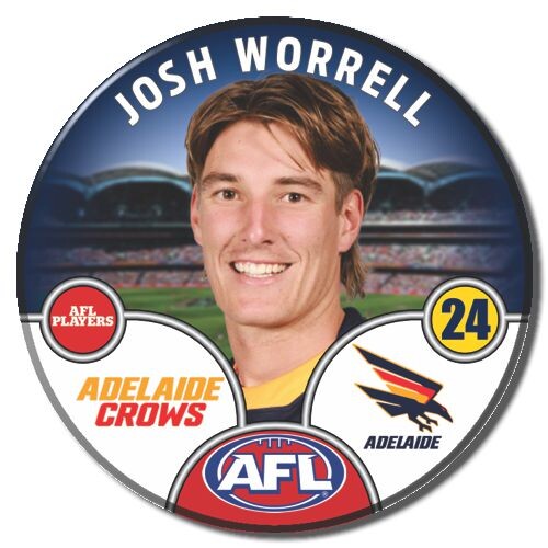 Adelaide Crows 2025 Player Pin Badge - WORRELL