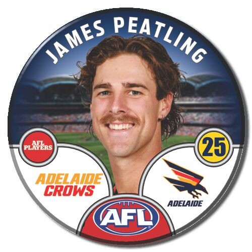 Adelaide Crows 2025 Player Pin Badge - PEATLING
