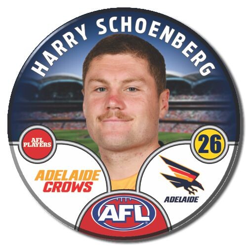 Adelaide Crows 2025 Player Pin Badge - SCHOENBERG