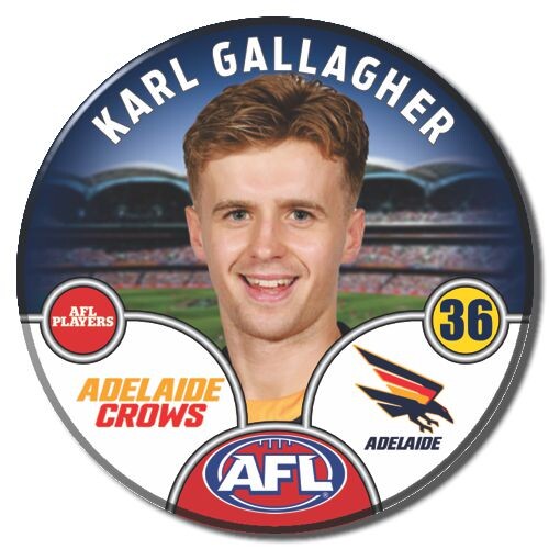 Adelaide Crows 2025 Player Pin Badge - GALLAGHER