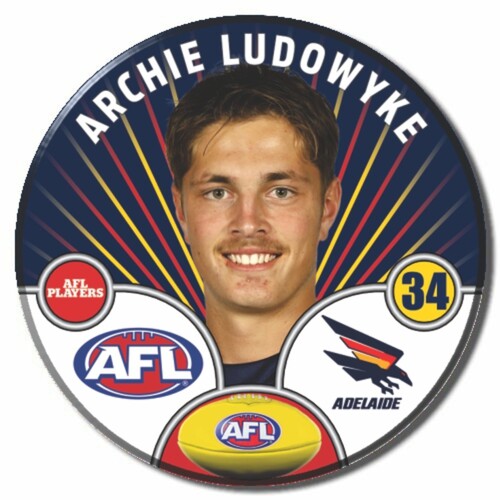 Adelaide Crows 2026 Player Pin Badge - LUDOWYKE