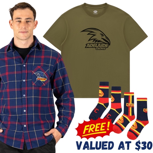 Adelaide Crows Dad Pack - FREE Socks