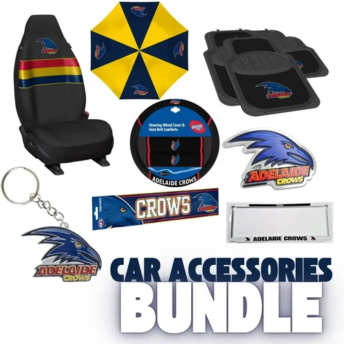 Adelaide Crows Deluxe Car Accessories Bundle