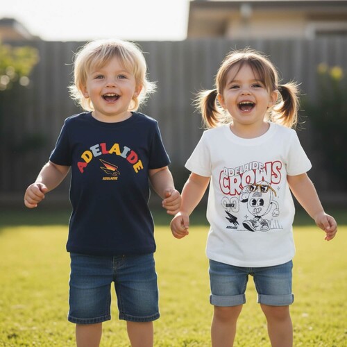 Adelaide Crows Kids Twin Pack Graphic Tees
