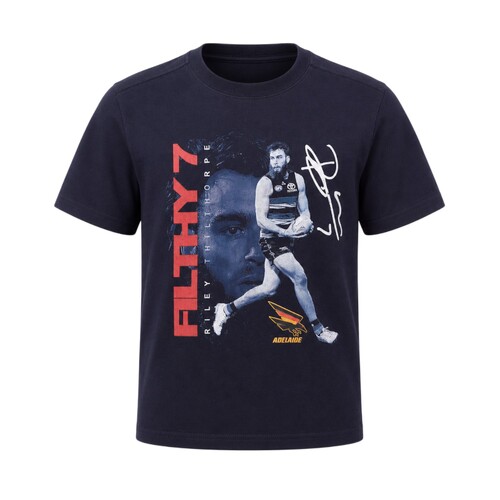 Adelaide Crows Riley Thilthorpe Youths Signature Player Tee 