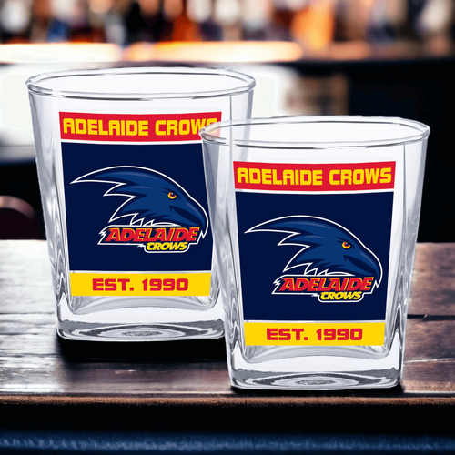 Adelaide Crows Spirit Glasses Set of 2