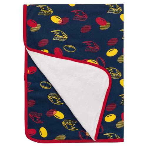 Adelaide Crows Fleece Baby Blanket