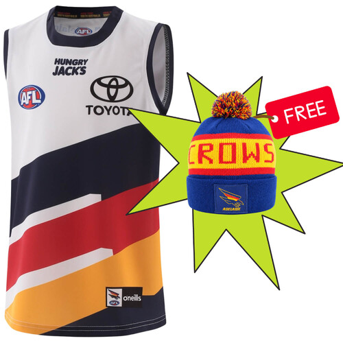 Adelaide Crows Youths Clash Guernsey + Free Beanie