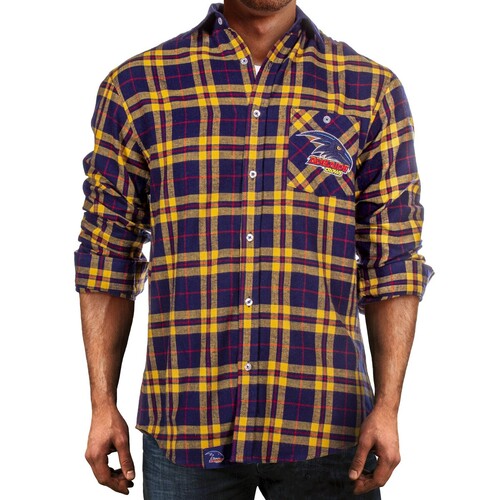 Adelaide Crows Adults Flannel Shirt
