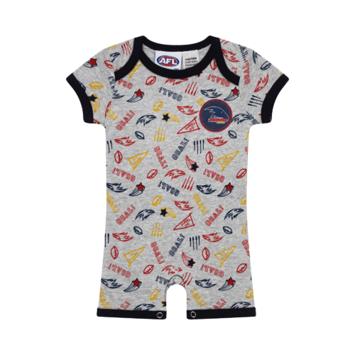Adelaide Crows Babies Short Bodysuit