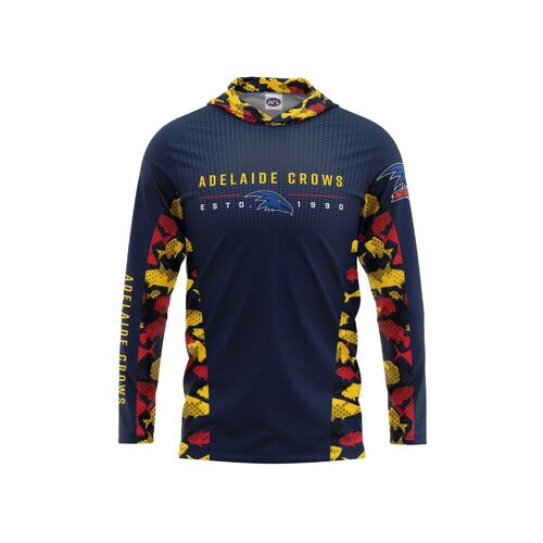 Adelaide Crows Youths Hooded Fishing Shirt
