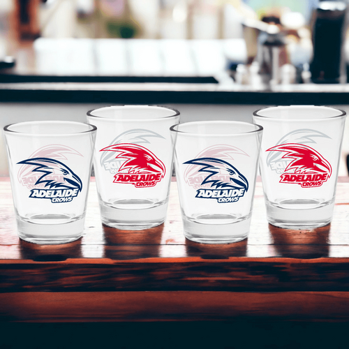 Adelaide Crows Shot Glasses set of 4