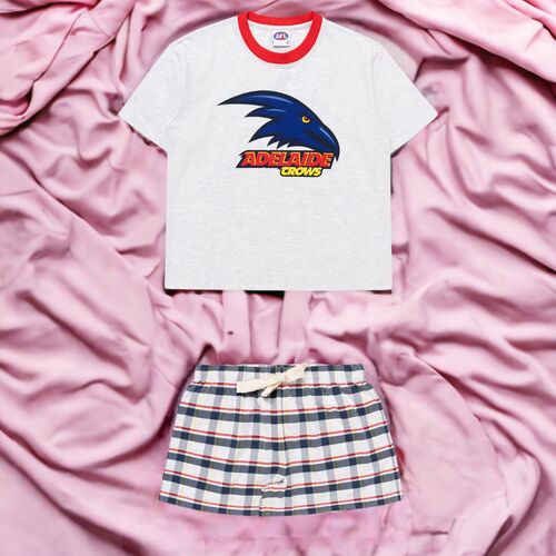 Adelaide Crows Womens Check PJ Set