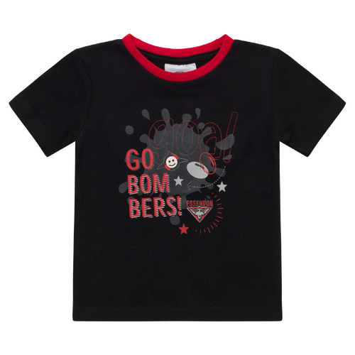 Essendon Bombers AFL Babies Ringer Tee