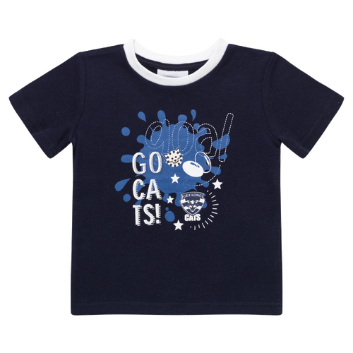 Geelong Cats AFL Babies Ringer Tee