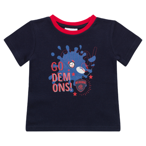 Melbourne Football Club AFL Babies Ringer Tee