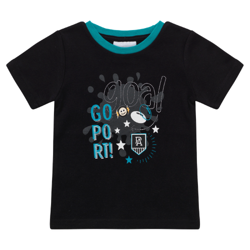 Port Adelaide Power AFL Babies Ringer Tee