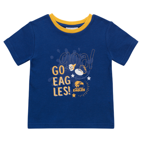 West Coast Eagles AFL Babies Ringer Tee