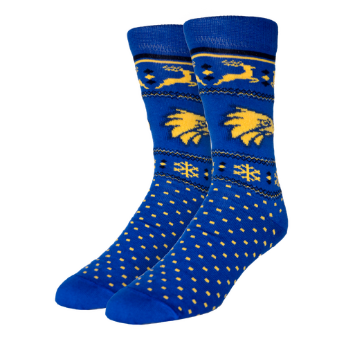 West Coast Eagles AFL Adults Ugly Xmas Socks