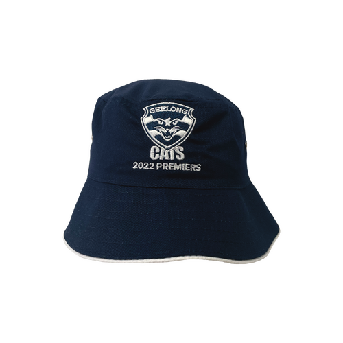 Geelong Cats Official AFL 2022 Premiers Bucket Hat