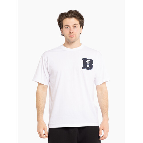 Carlton Blues Mens Letter Graphic Tee