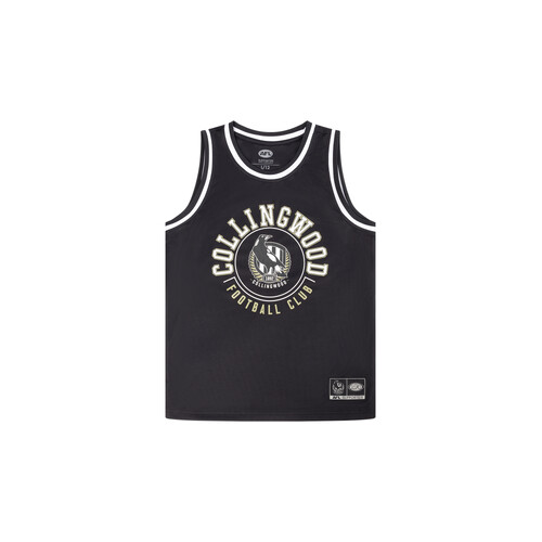 Collingwood Magpies Youth Basketball Mesh Singlet
