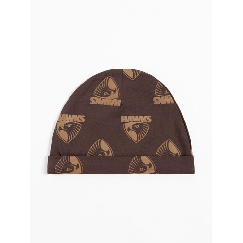 Hawthorn Hawks Baby Logo Beanie