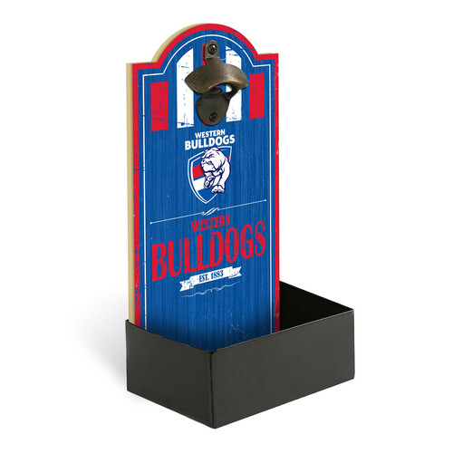 Western Bulldogs Bottle Opener with Catcher