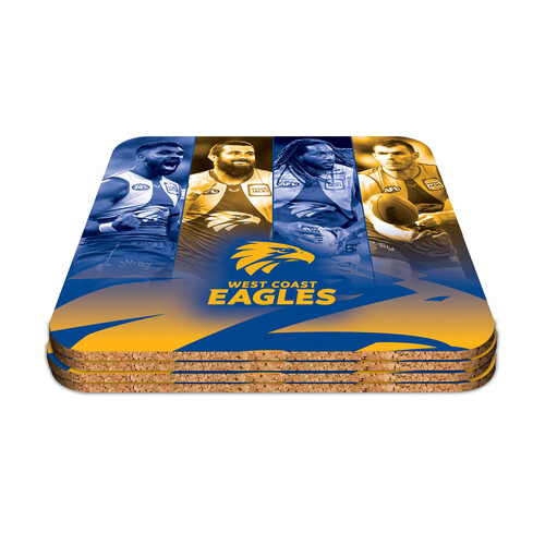 West Coast Eagles Set of Four Player Coaster