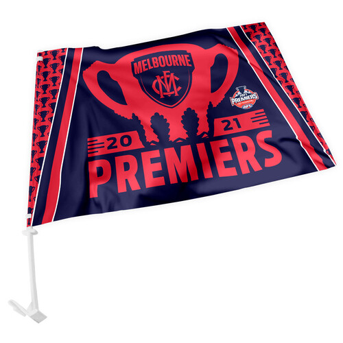 Melbourne Demons 2021 AFL Premiers Car Flag Phase One
