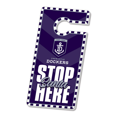 Fremantle Dockers Christmas Door Hanger