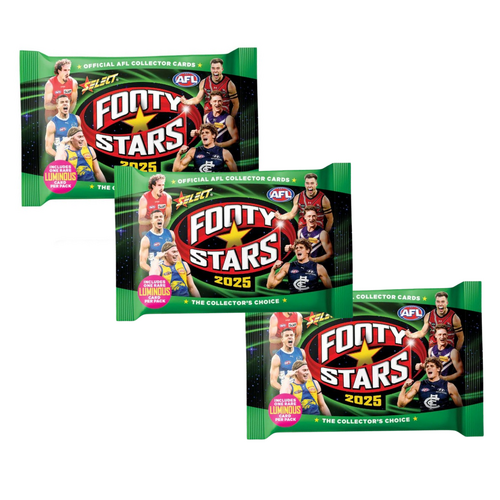AFL Footy Stars 2025 Collector Cards - 3 Packs ( 3 x Pkts 9 Cards)