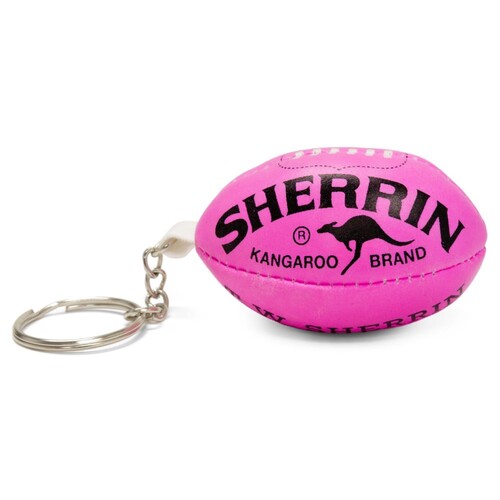 Sherrin Football Keyring -Pink