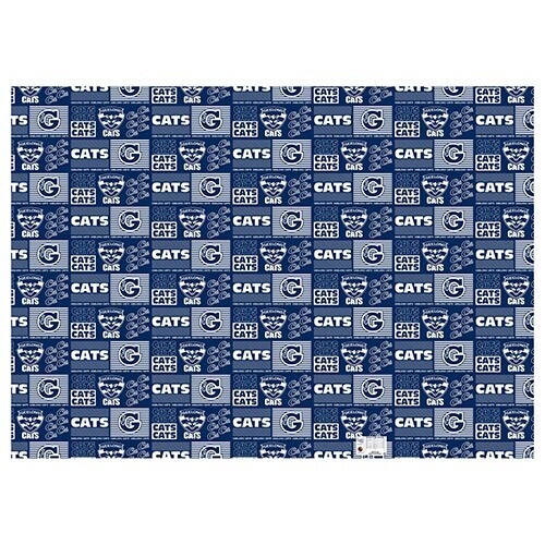 Geelong Cats AFL Wrapping Paper