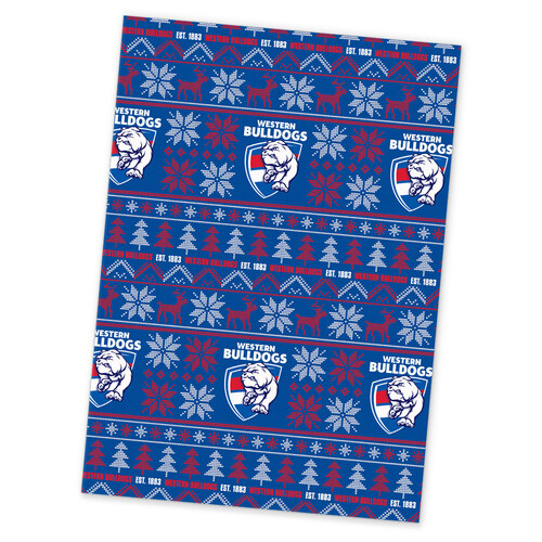 Western Bulldogs Christmas Wrapping Paper