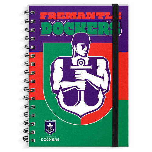 Fremantle Dockers A4 Hard Cover Mascot Notebook