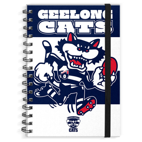 Geelong Cats Hard A4 Cover Mascot Notebook