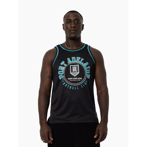 Port Adelaide Power Mens Mesh Basketball Singlet