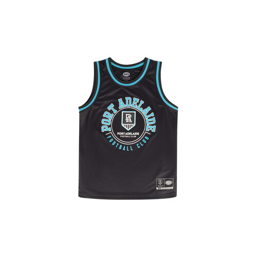Port Adelaide Power Youth Basketball Mesh Singlet