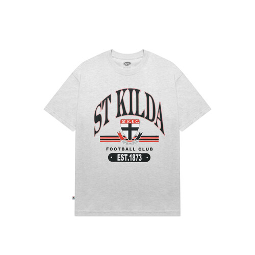 St Kilda Saints AFL Mens Vintage Arch Graphic Tee