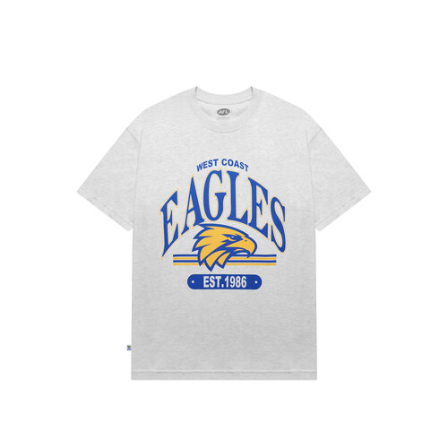 West Coast Eagles AFL Mens Vintage Arch Graphic Tee