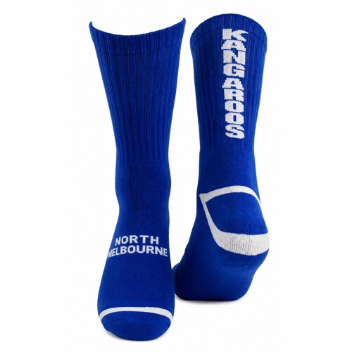 North Melbourne Kangaroos 1 Pack Crew Socks